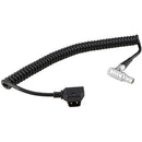 CAMVATE Coiled D-Tap to Right-Angle 4-Pin Power Cable for Canon C200/C300 Mark II