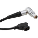 CAMVATE Coiled D-Tap to Right-Angle 4-Pin Power Cable for Canon C200/C300 Mark II