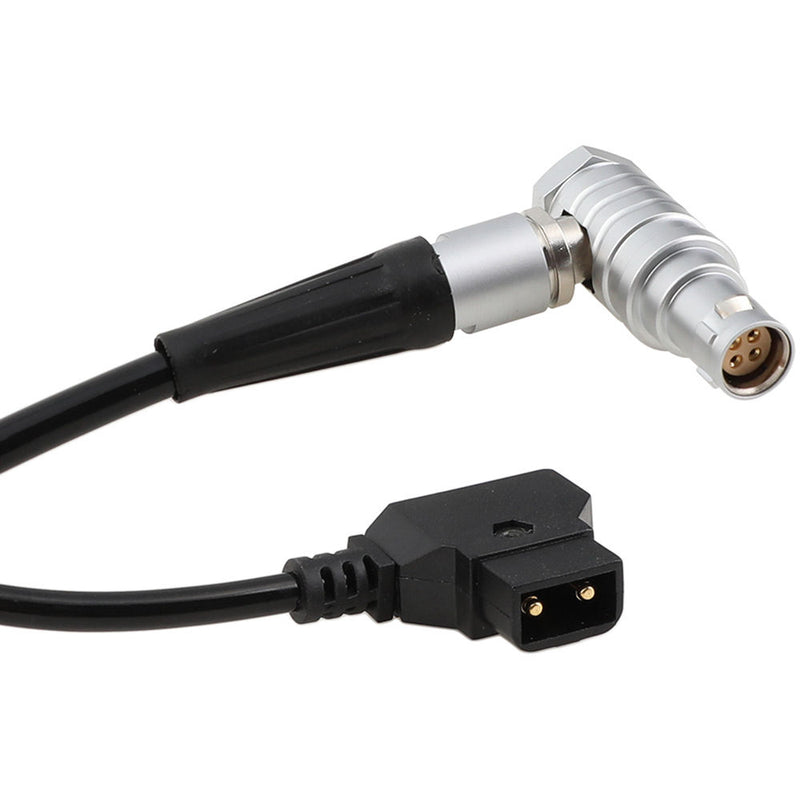 CAMVATE Coiled D-Tap to Right-Angle 4-Pin Power Cable for Canon C200/C300 Mark II