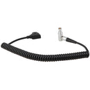 CAMVATE Coiled D-Tap to Right-Angle 4-Pin Power Cable for Canon C200/C300 Mark II