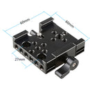 CAMVATE Manfrotto Slide-in Style Quick Release Adapter Baseplate for Manfrotto 577/ 501/504/701 Tripod