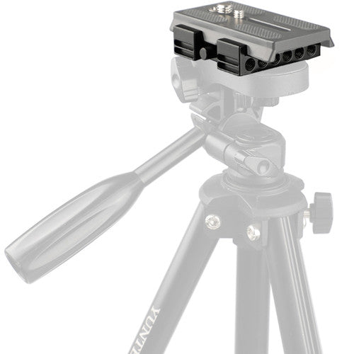 CAMVATE Manfrotto Slide-in Style Quick Release Adapter Baseplate for Manfrotto 577/ 501/504/701 Tripod