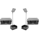 Prompter People ProLine StagePro 19" HighBright Carbon Fiber Presidential Teleprompters (Pair)