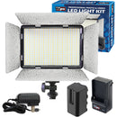 Vidpro Professional On-Camera 528 LED Varicolor Photo and Video Light Kit