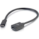 C2G 1' USB-C to C 3.1 (Gen 2) Male to Female Extension Cable (10Gbps)