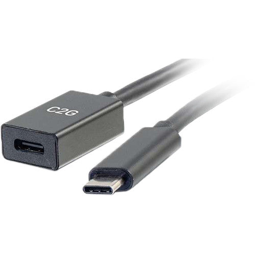 C2G 1' USB-C to C 3.1 (Gen 2) Male to Female Extension Cable (10Gbps)