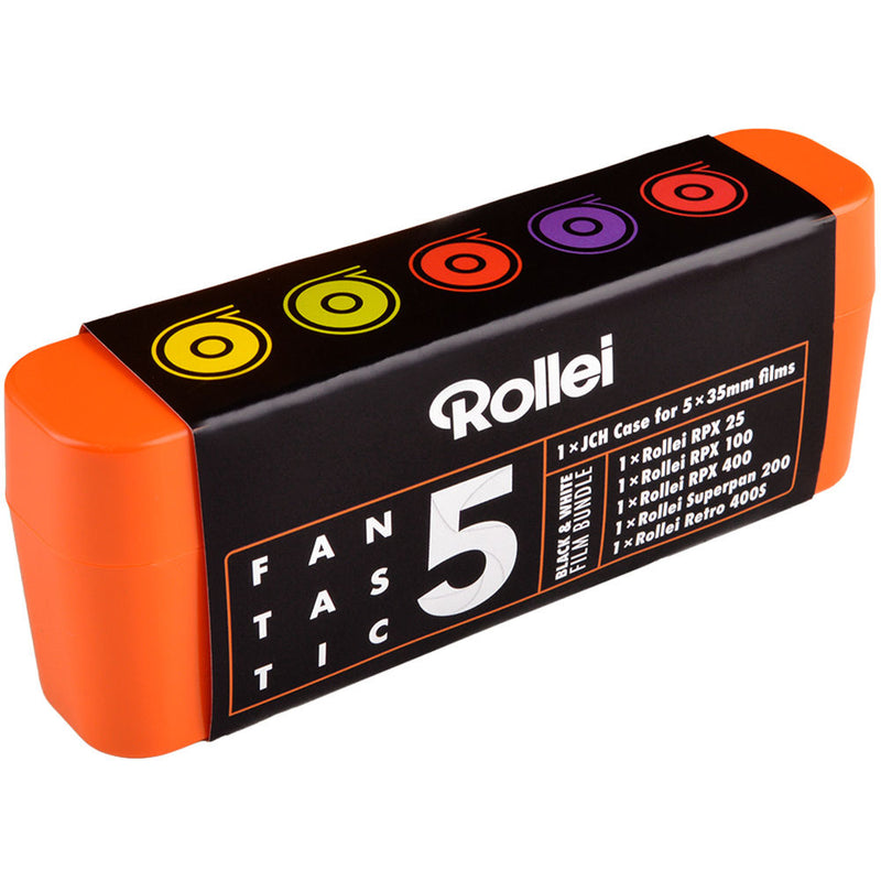 Rollei Fantastic 5 Black and White Film Bundle (35mm Roll Film)