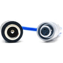 Kondor Blue 2.5mm DC Barrel Female to 2-Pin Male Power Cable for BMPCC 6K & 4K (Blue, 6")