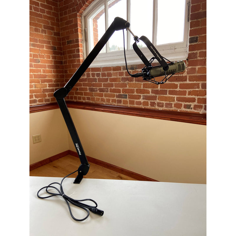 Sontronics PODCAST PRO Supercardioid Dynamic Mic Kit with Broadcast Arm and Cable (Black)