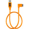 Tether Tools 20" Tetherpro USB 3.0 to USB 3.0 Micro-B Right Angle Adapter Cable (High-Visibilty Orange)