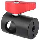 CAMVATE Light Stand Mount with 1/4"-20 Anti-Twist Thread (Red Knob)