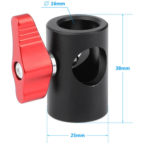 CAMVATE Light Stand Mount with 1/4"-20 Anti-Twist Thread (Red Knob)