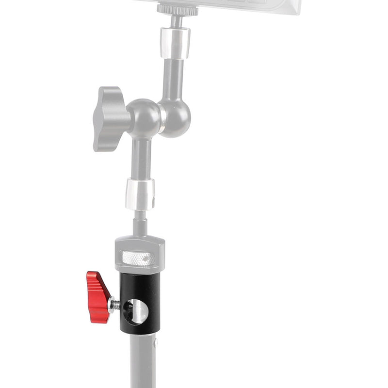 CAMVATE Light Stand Mount with 1/4"-20 Anti-Twist Thread (Red Knob)