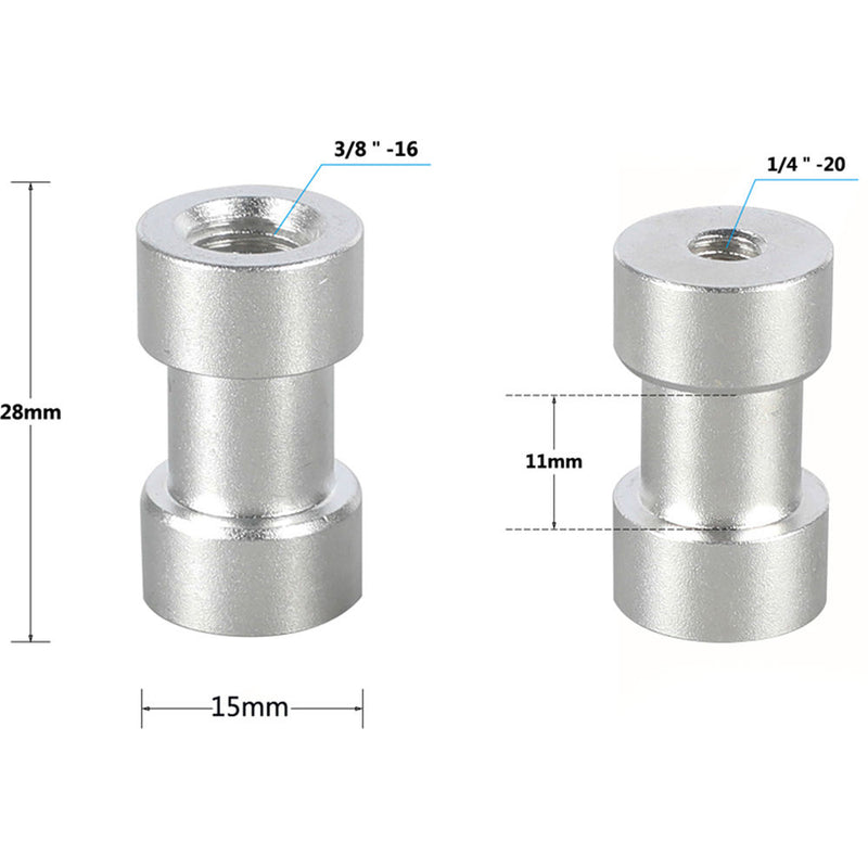 CAMVATE 1/4"-20 to 3/8"-16 & 1/4"-20 to 1/4"-20 Assorted Screw Set (20-Pack)