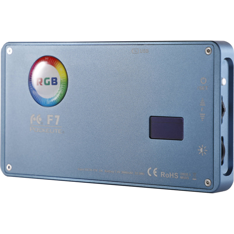 Falcon Eyes PockeLite F7 RGBW On-Camera Light Kit with Diffuser & Grid