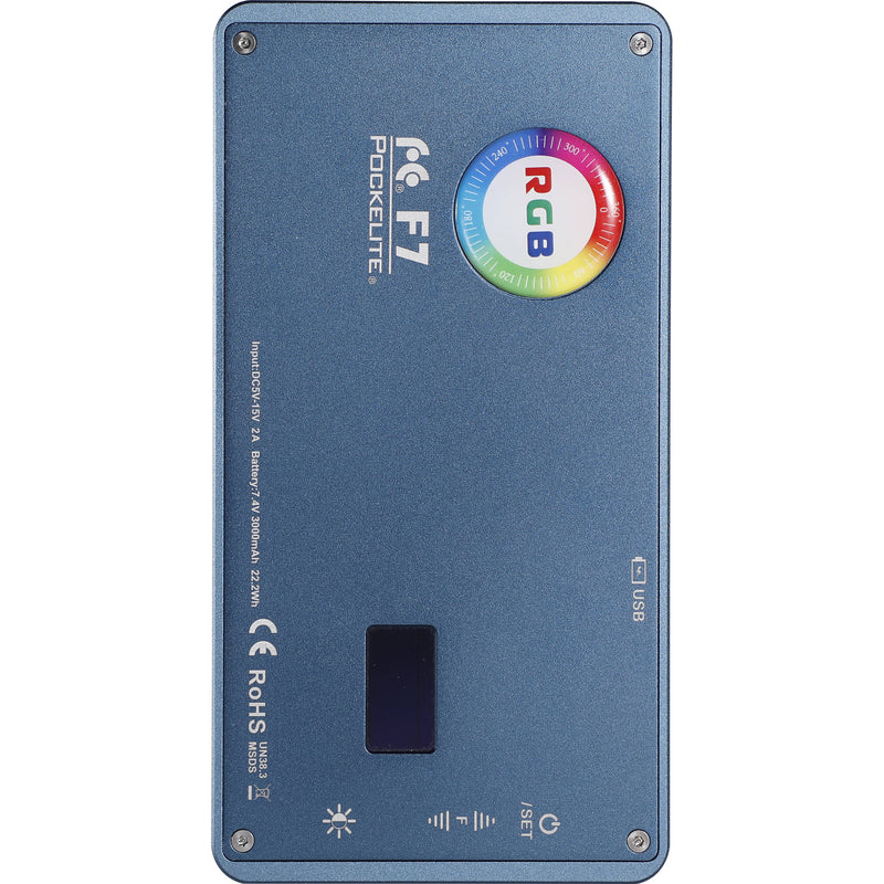 Falcon Eyes PockeLite F7 RGBW On-Camera Light Kit with Diffuser & Grid