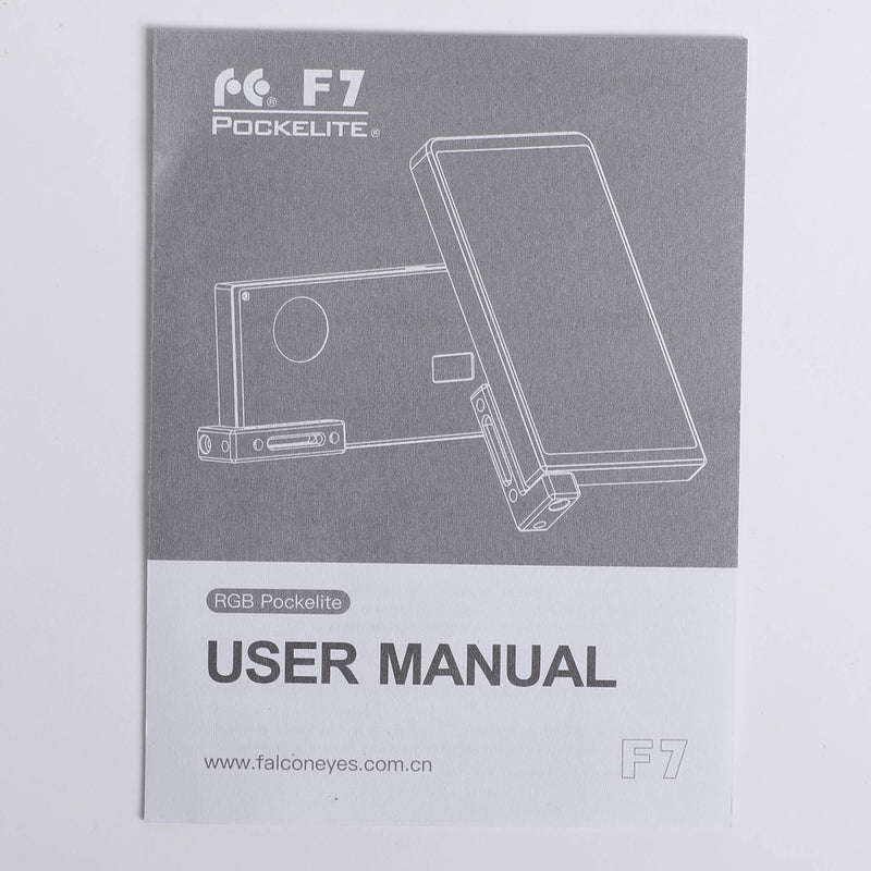 Falcon Eyes PockeLite F7 RGBW On-Camera Light Kit with Diffuser & Grid