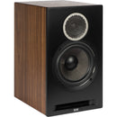 ELAC Debut Reference Two-Way Bookshelf Speaker (Pair, Black Baffle, Walnut Cabinet)