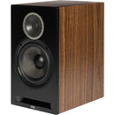 ELAC Debut Reference Two-Way Bookshelf Speaker (Pair, Black Baffle, Walnut Cabinet)