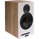 ELAC Debut Reference Two-Way Bookshelf Speaker (Pair, White Baffle, Oak Cabinet)