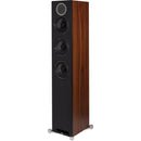 ELAC Debut Reference Three-Way Floorstanding Speaker (Black Baffle, Walnut Cabinet)