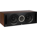 ELAC Debut Reference Two-Way Center Channel Speaker (Black Baffle, Walnut Cabinet)