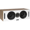 ELAC Debut Reference Two-Way Center Channel Speaker (White Baffle, Oak Cabinet)