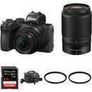 Nikon Z 50 Mirrorless Digital Camera with 16-50mm and 50-250mm Lenses