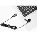 Saramonic Compact Mini Clip-On Lav Mic with USB-A Connector for Mac/Windows Computers,6.56' Cable