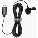 Saramonic Compact Clip-On Lav Mic with USB-A Connector for Mac/Windows Computers; 19.7' Cable