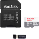 SanDisk 16GB Ultra UHS-I microSDHC Memory Card with SD Adapter