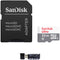 SanDisk 16GB Ultra UHS-I microSDHC Memory Card with SD Adapter
