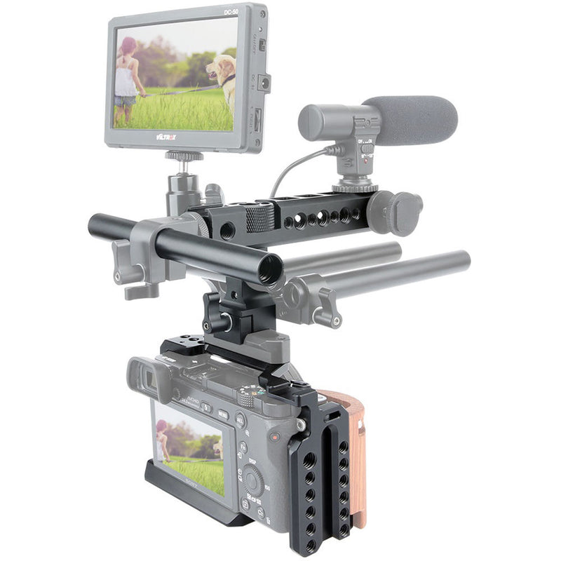 Niceyrig Sony a6500/a4500 Cage Kit with NATO Handle, Cable Clamp & 15mm Rod