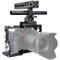 Niceyrig Camera Cage Kit with NATO Handle, HDMI Cable Lock NATO Rail, ARRI Rosette, and 15mm rod