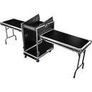 Odyssey Innovative Designs Pro Combo Rack with Casters (14 RU over 16 RU)