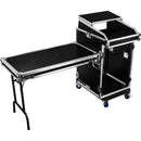 Odyssey Innovative Designs Pro Combo Rack with Casters (14 RU over 16 RU)