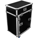 Odyssey Innovative Designs Pro Combo Rack with Casters (14 RU over 16 RU)