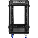 Odyssey Innovative Designs Pro Combo Rack with Casters (14 RU over 16 RU)