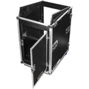 Odyssey Innovative Designs Pro Combo Rack with Casters (14 RU over 16 RU)