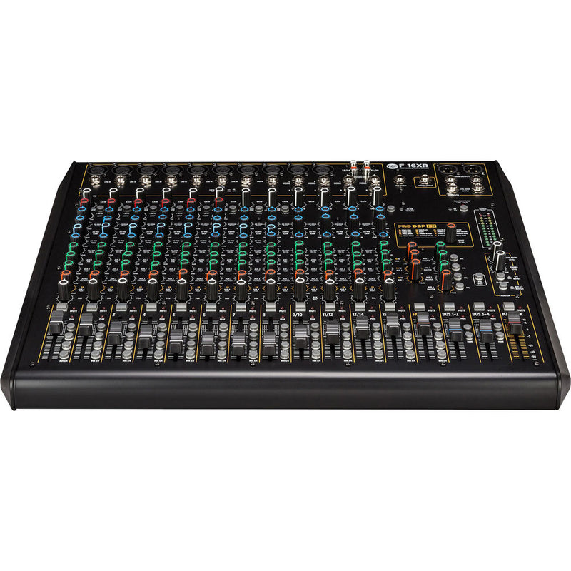 RCF F-16XR 16-Channel Mixer with Multi-FX and Stereo USB Interface