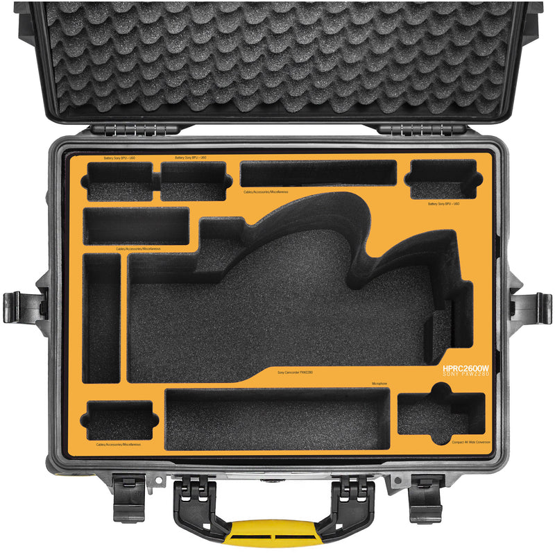 HPRC2600W Hard Case for Sony PXWZ280 Camera