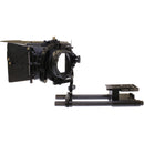 Cavision 3 x 3" Matte Box Kit with Donut, Flaps & Swing-Away 15mm LWS Rod System