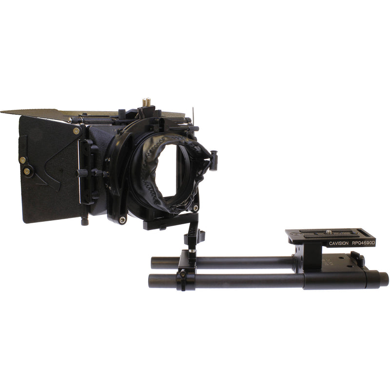 Cavision 3 x 3" Matte Box Kit with Donut, Flaps & Swing-Away 15mm LWS Rod System