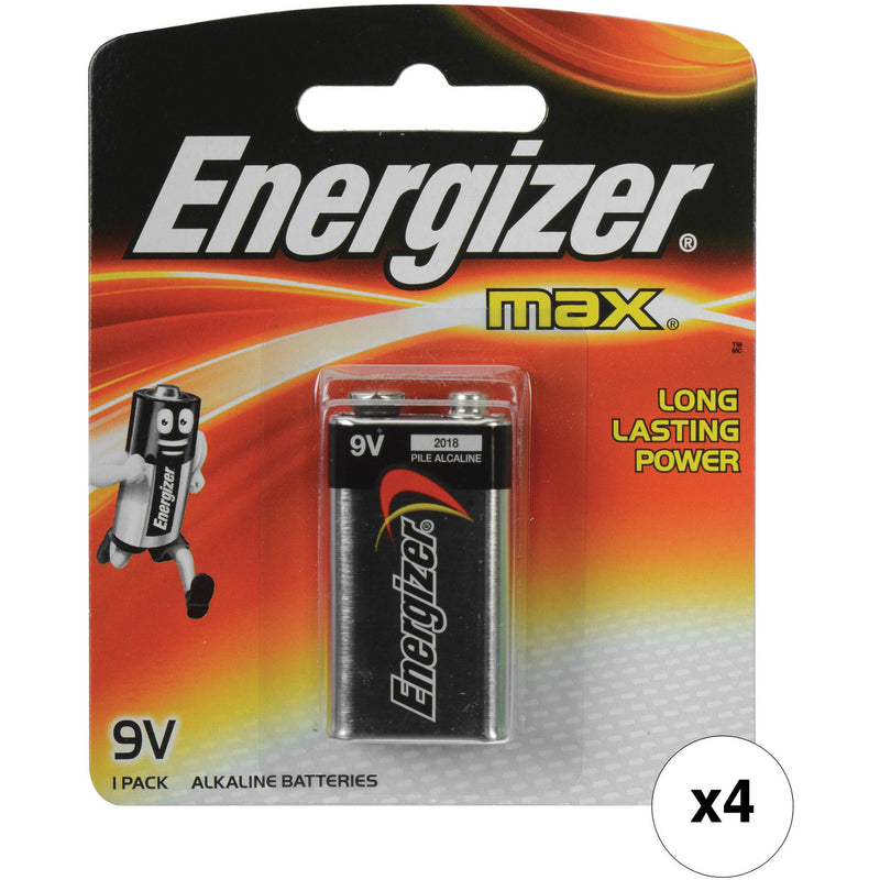 Energizer 9V Alkaline Battery (4-Pack)