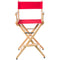 Filmcraft Pro Series Tall Director's Chair (30", Natural Frame, Blue Canvas)