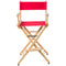 Filmcraft Pro Series Tall Director's Chair (30", Natural Frame, Red Canvas)