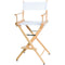 Filmcraft Pro Series Tall Director's Chair (30", Natural Frame, Blue Canvas)