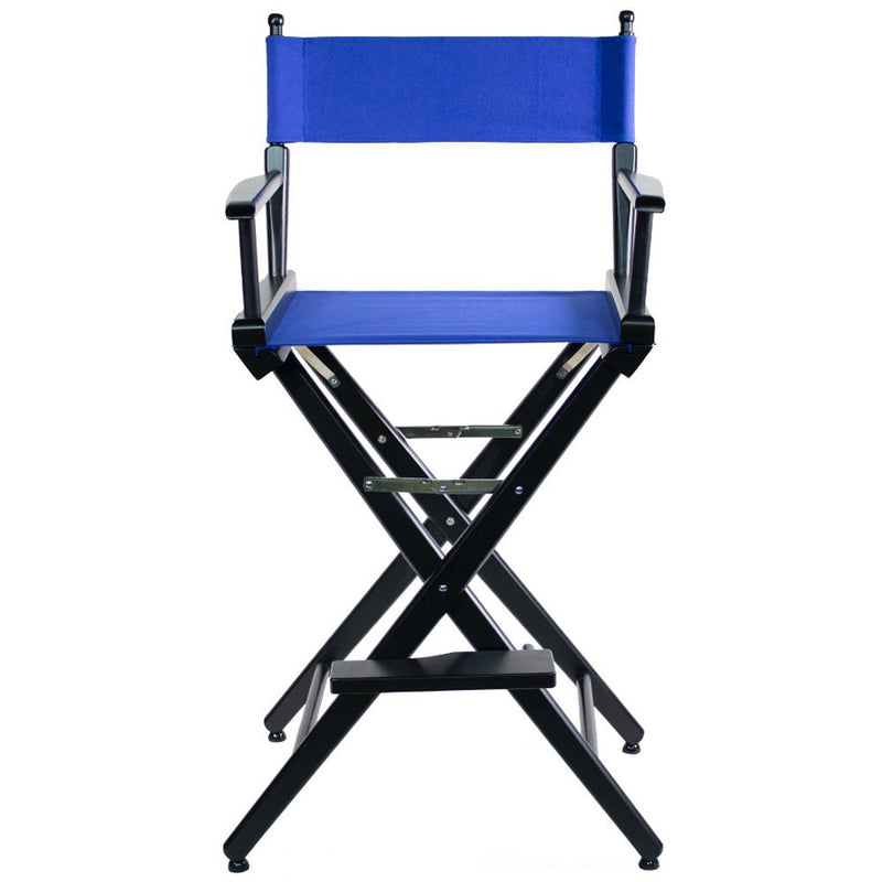 Filmcraft Pro Series Tall Director's Chair (30", Black Frame, White Canvas)