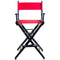 Filmcraft Pro Series Tall Director's Chair (30", Black Frame, Blue Canvas)