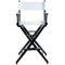 Filmcraft Pro Series Tall Director's Chair (30", Black Frame, White Canvas)